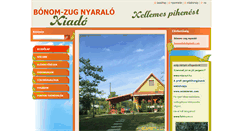 Desktop Screenshot of bonom-zug-nyaralo.com